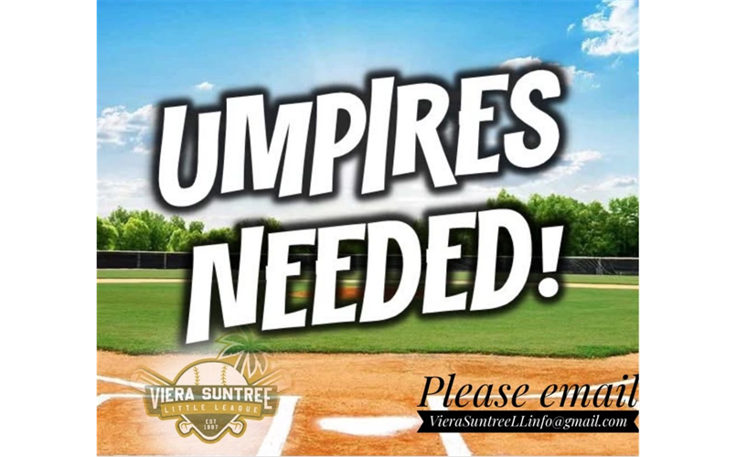 Umpires Needed!